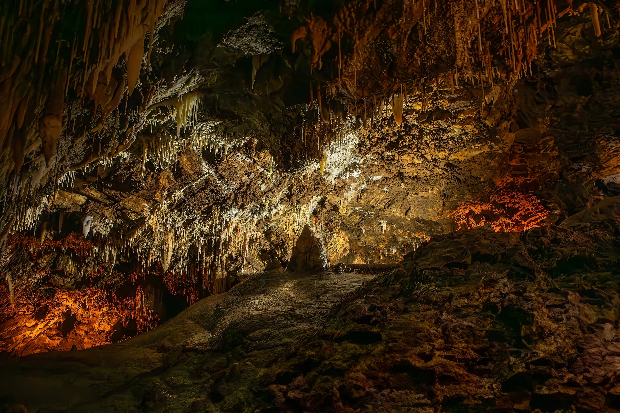 Inside Black Chasm Cavern