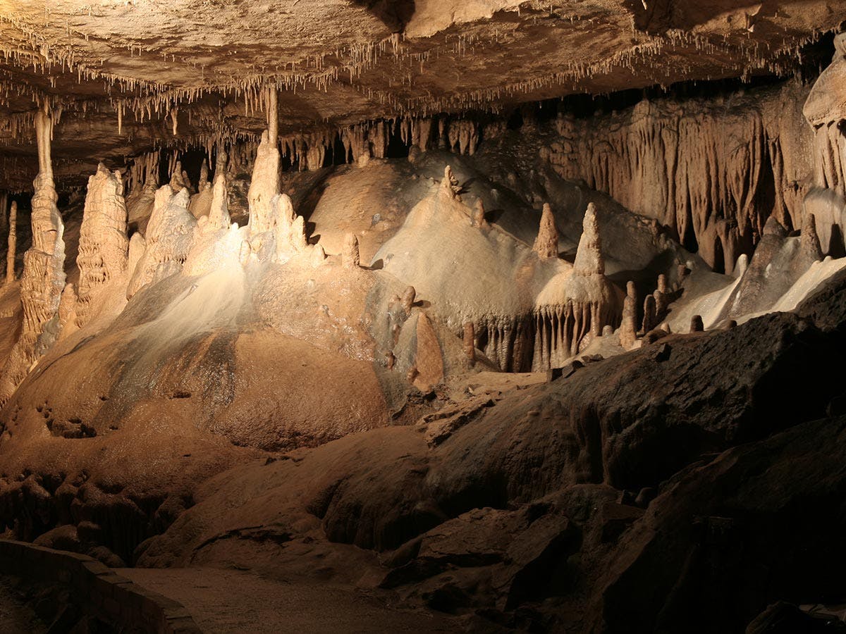 Inside Marengo Cave